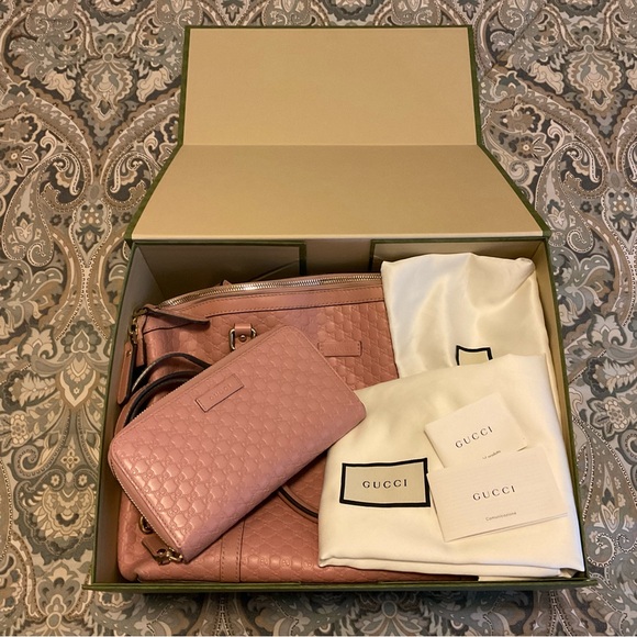 Gucci Guccissima Dome Leather Purse + Gucci Guccissima Continental Wallet - Picture 3 of 16